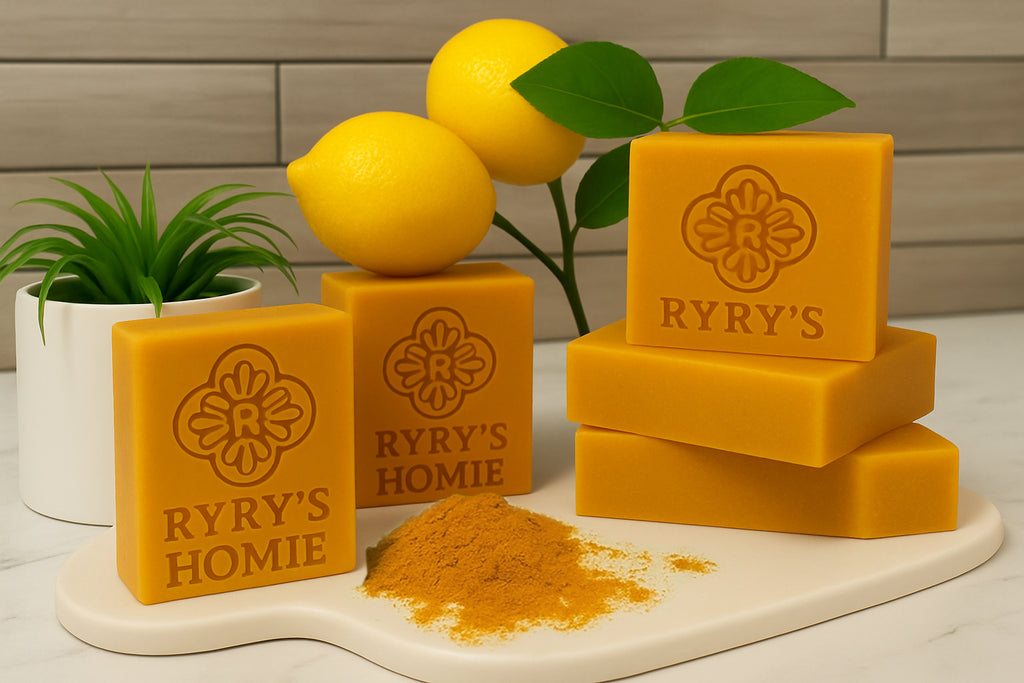 Turmeric soap+lemon🍋